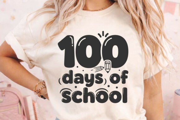 100 Days of School SVG for Teacher