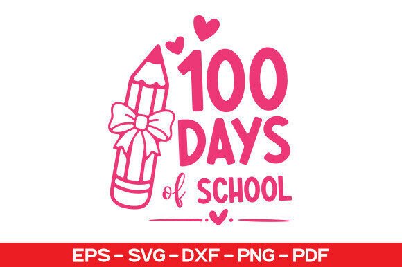 100 Days of School SVG, Teacher SVG
