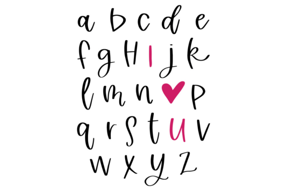 Alphabet I Love You: A Versatile Graphic for Crafts and Graphics
