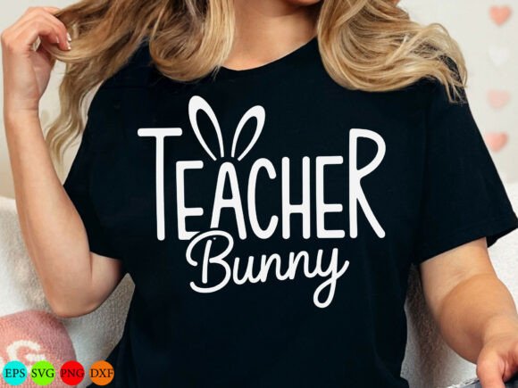 Bunny Teacher SVG PNG, Teacher Easter Svg