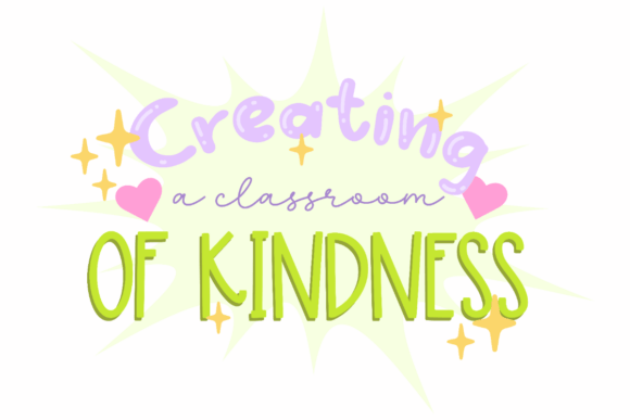 Classroom Kindness Art: A Vibrant Graphic Design Asset for Creative Publishers