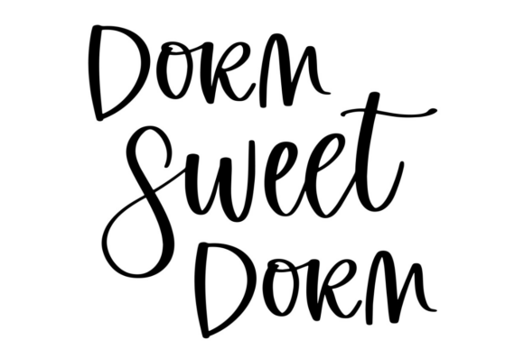 Dorm Sweet Dorm: A Versatile Graphics Asset for Creative Crafts Projects