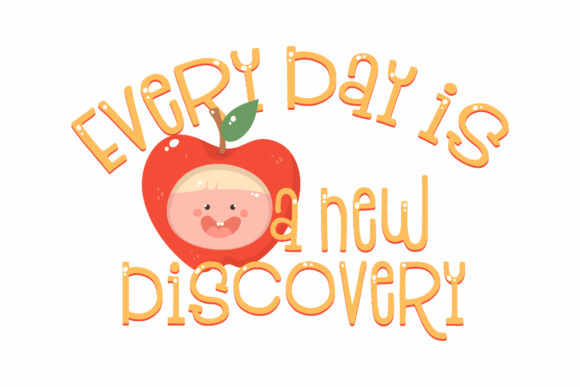 Every Day is a New Discovery: A Vibrant Graphic Asset for Crafts and Creative Projects