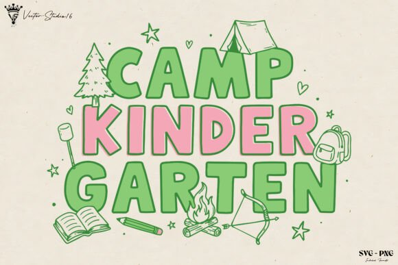 Kindergarten Camping Teacher SVG PNG Graphics