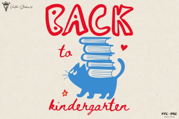 Kindergarten Cat Teacher SVG PNG