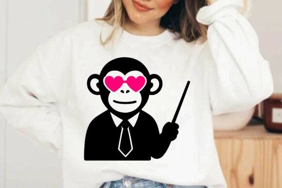 Monkey Teacher SVG PNG Clipart Vector Review: Real Project Use