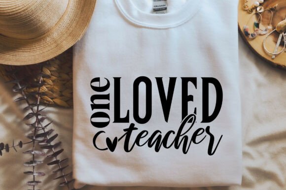 One Loved Teacher SVG PNG: A Versatile Graphic for T-Shirt Designs