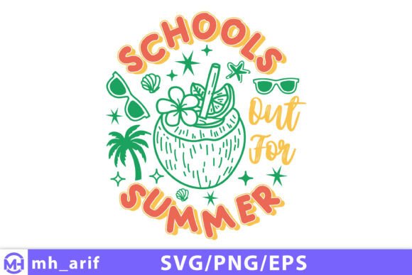 School’s Out for Summer Teacher SVG PNG Graphics