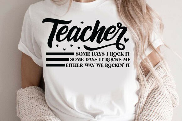 Teacher SVG: A Unique Graphic Design Asset for T-Shirt Designs