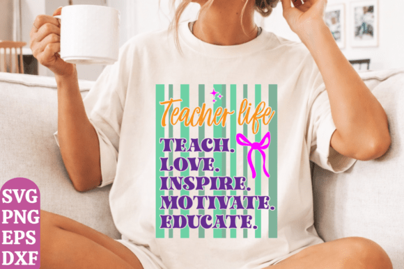 Teacher SVG and Teacher Quotes PNG: A Versatile Graphic Design Asset for T-Shirt Designs and Content Creators