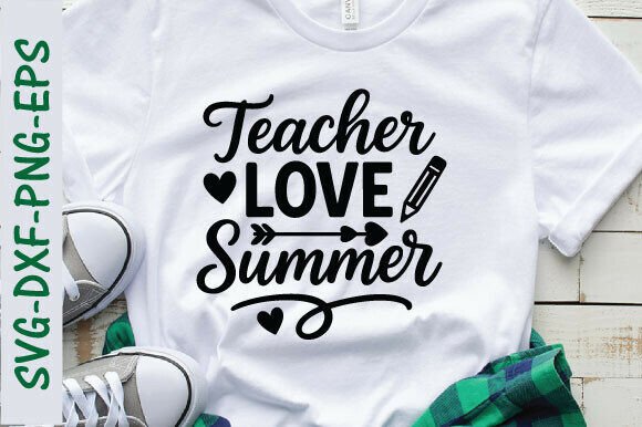 Teachers Love Summer PNG Graphics