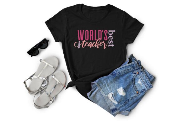 World's Best Teacher SVG PNG T-shirt Graphics